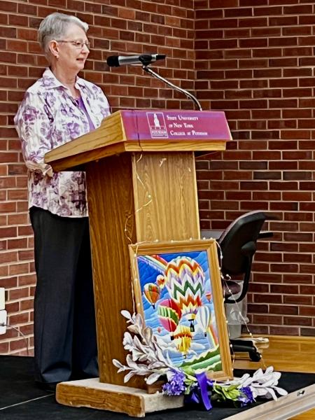Spring Luncheon-SuperSOARer Lyn at Podium